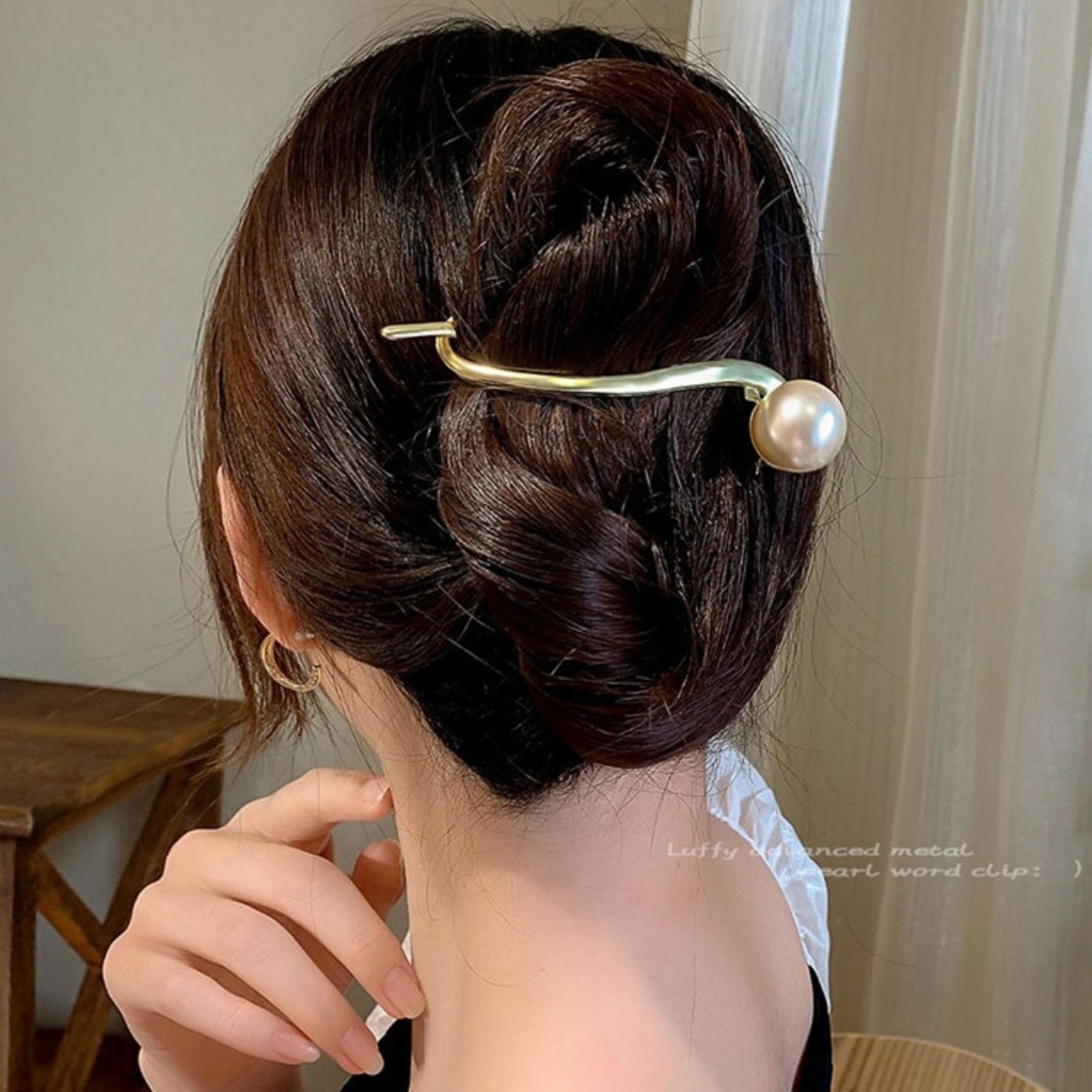 Elegante glitter pérola grampo - Korean Women Lifestyle avaliação e preço